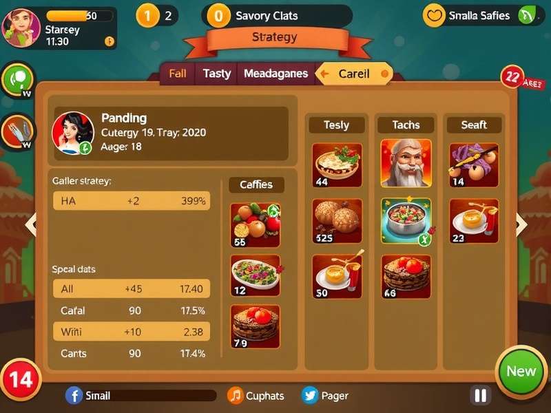 Savory Kebab Odyssey strategy planning interface